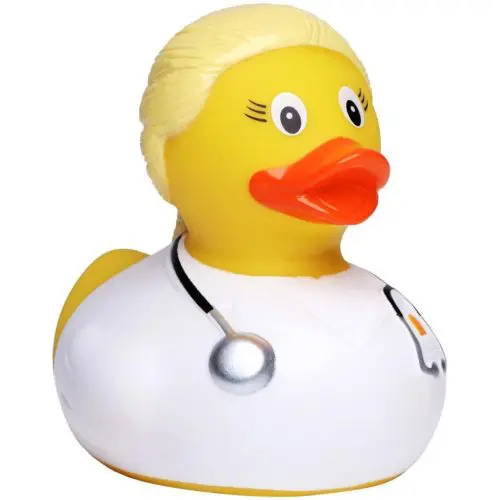 Gumená kačička doktorka blond