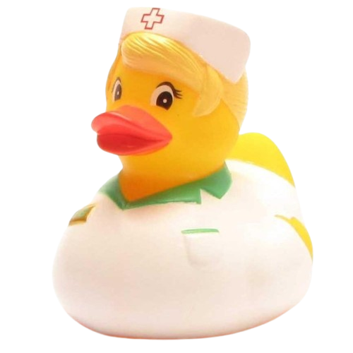 Gumená kačička sestrička blond.